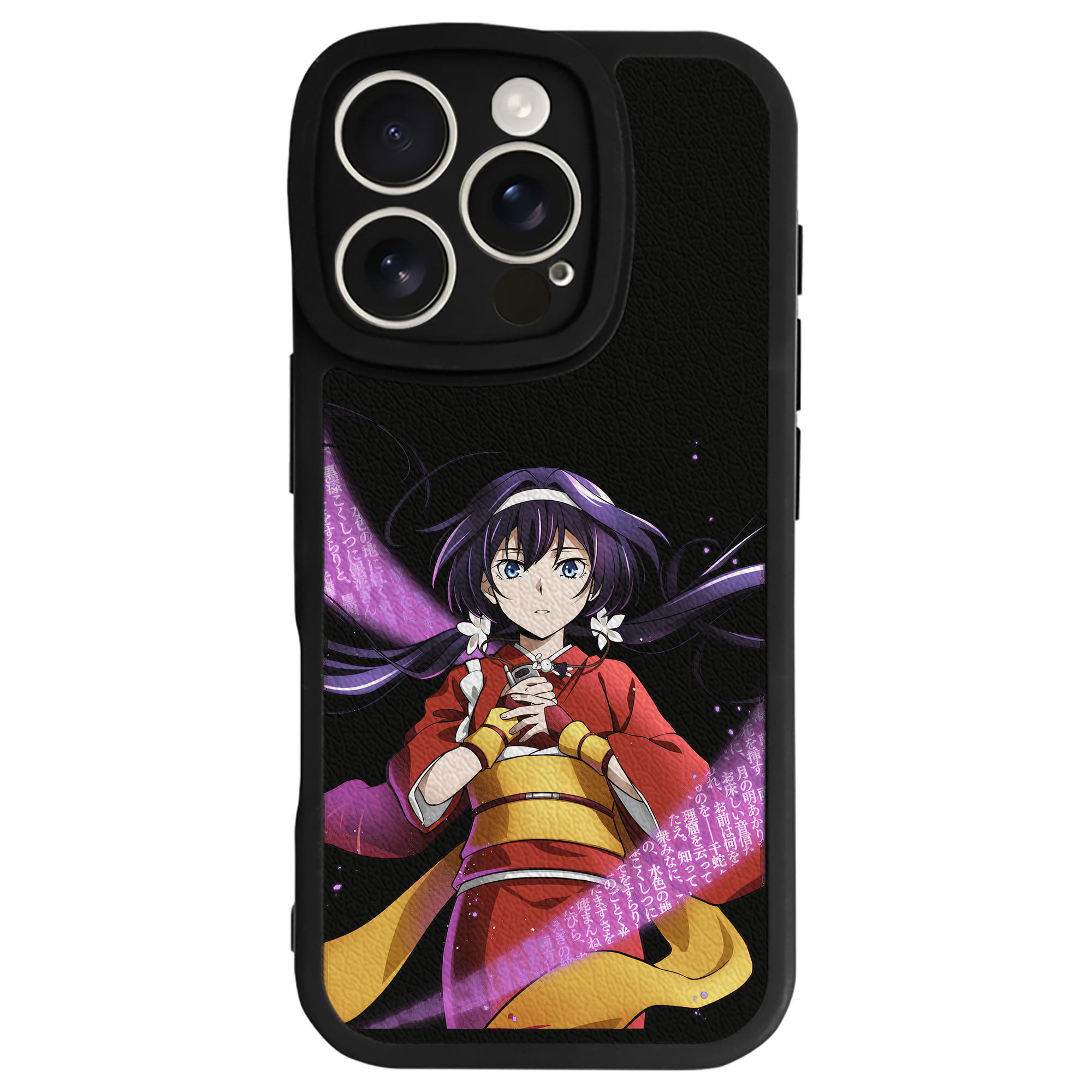 （画像用） 文豪ストレイドッグス Bungo Stray Dogs 【iPhone 16シリーズ対応】シリコンスマホケース（レザー調） 材質：シリコン